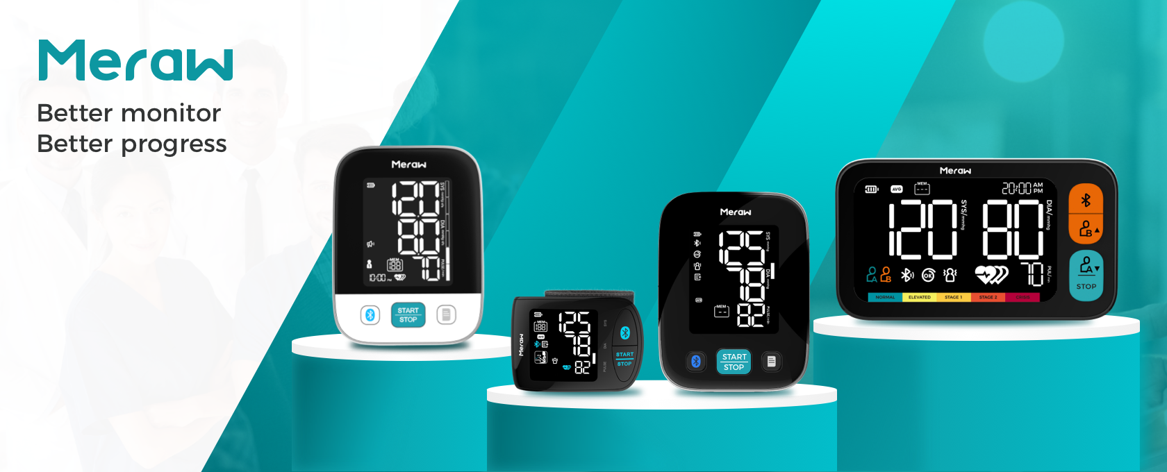 Meraw Bluetooth Wrist Blood Pressure Machine,FSA HSA Approved High Accuracy